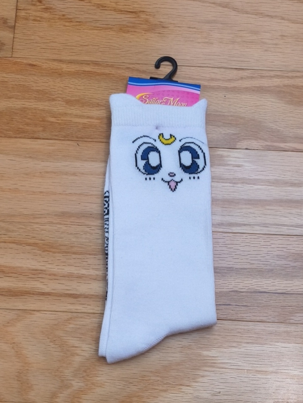 Sailor Moon Artemis Cat Character Crew Socks NWT